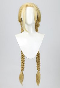SF 5 Cammy White Cosplay Wig Long Golden Braid Wig