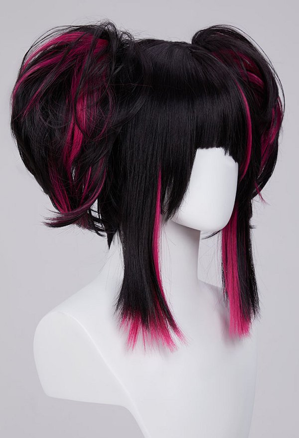 SF Perruque de Cosplay Juri avec Pinces à cheveux