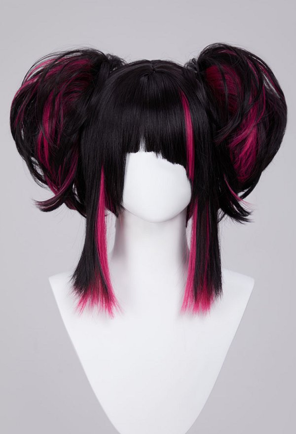 SF Perruque de Cosplay Juri avec Pinces à cheveux