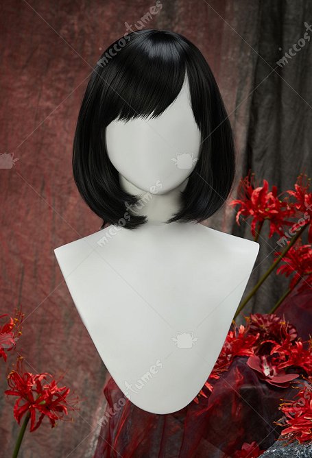 Silent Hill F Hinako Shimizu Cosplay Perücke Kurze Schwarze Perücke