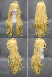 Prinzessin Peach Blonde Lang 70-80 cm Cosplay Perücke