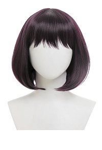 Sailor Moon Sailor Saturn Tomoe Hotaru Cosplay Wig Black Shoulder Length Bob Wig