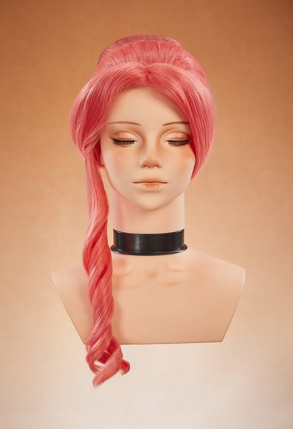 Peluca de Cosplay de Kusuriya no Hitorigoto Consorte Gyokuyou Peluca Rosa Coral