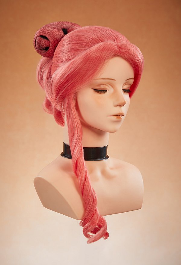 Peluca de Cosplay de Kusuriya no Hitorigoto Consorte Gyokuyou Peluca Rosa Coral