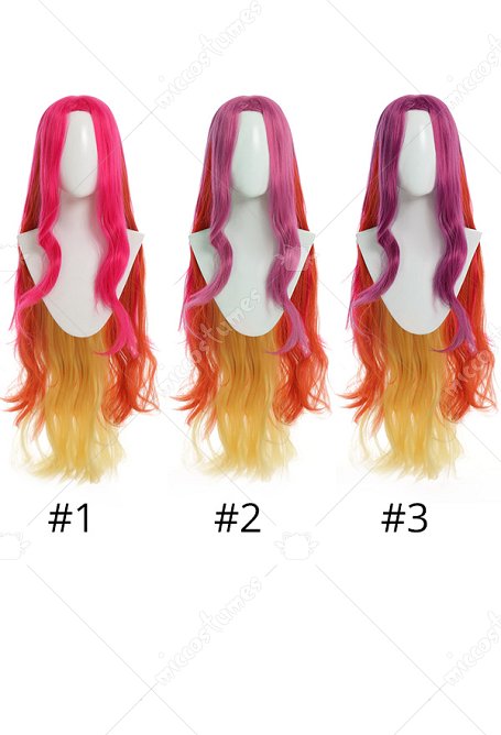 Super Héroïne Starfire Perruque de Cosplay Starfire Longue