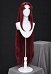 Teen Titans Female Superhero Cosplay Perücke bräunlich-rot 90 cm lange Spitzenperücke