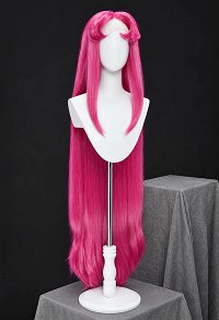 Female Superhero Cosplay Wig Magenta 35.4-inch Long Straight Lace Front Wig