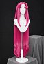 Perruque cosplay de super-héroïne Teen Titans Magenta Perruque longue et droite de 90 cm avec dentelle frontale