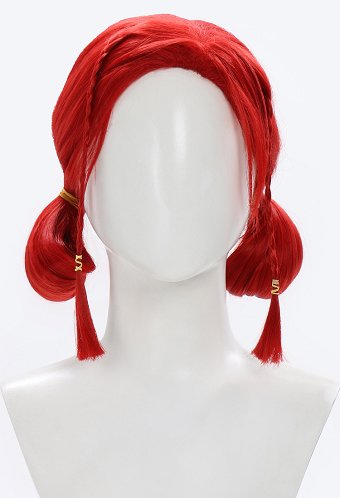 The Witcher 3 Wild Hunt Triss Merigold Alternative Look DLC Perücke Rot Retro Stil Cosplay Perücke