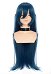 Taimanin Asagi Igawa Asagi Cosplay Wig Dark Blue Long Wig