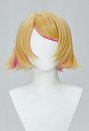 Muse Dash Rin Cosplay Perücke Golden Pink Schulterlange kurze Perücke