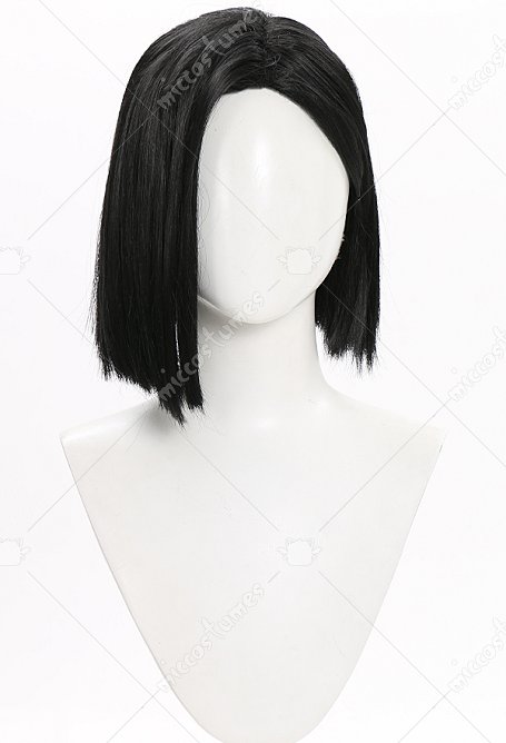 VALO Snake Perruque de Cosplay Sabine Viper Perruque Noire et Courte