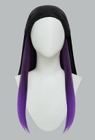 VALO Duelist Reyna Cosplay Perücke Farbverlauf Lila Gerade Perücke VALO Duelist Reyna Cosplay Perücke Farbverlauf Lila Gerade Perücke