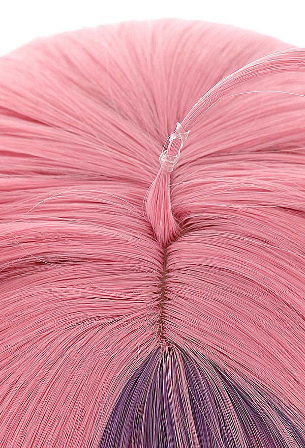 Virtual YouTuber Ironmouse Cosplay Wig Long Pink Mixed Color Wig