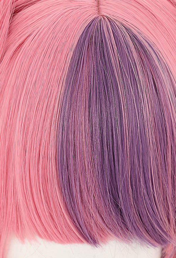 Virtual YouTuber Ironmouse Cosplay Wig Long Pink Mixed Color Wig