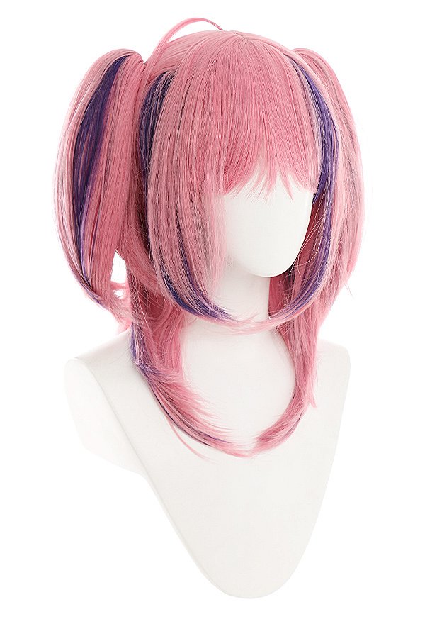Virtual YouTuber Ironmouse Cosplay Wig Pink Mixed Color Wig