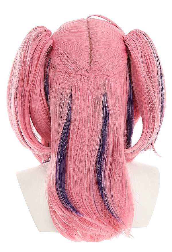 Virtual YouTuber Ironmouse Cosplay Wig Pink Mixed Color Wig