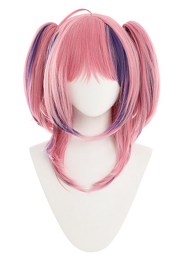 Virtual YouTuber Ironmouse Cosplay Wig Pink Mixed Color Wig