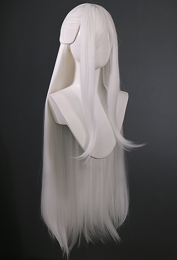 Drakengard 3 Zero Cosplay Wig Long Straight Silver Wig
