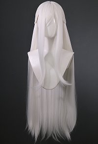 Drakengard 3 Zero Cosplay Wig Long Straight Silver Wig