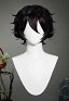 Witch Hat Agott Cosplay Wig Dark Purple Short Curly Wig