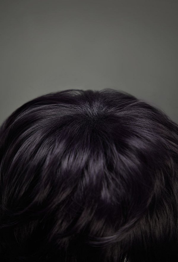 Witch Hat Agott Cosplay Wig Dark Purple Short Curly Wig