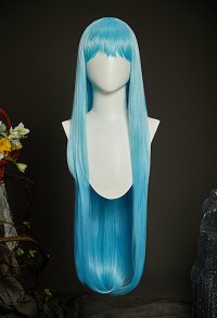 Witch Hat Richeh Cosplay Wig Light Blue Long Wig
