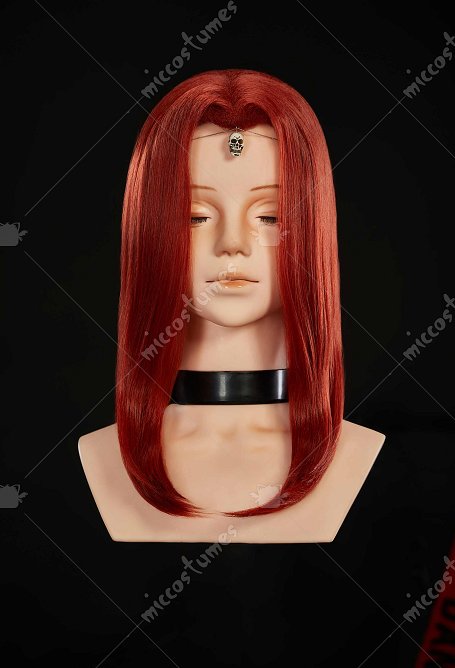 Superhero Mystique Cosplay Wig Dark Red Middle Part Wig