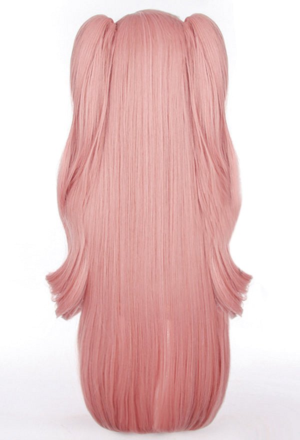 Zenless Zone Zero Nicole Demara Long Pink Cosplay Wig with Long Double Tails