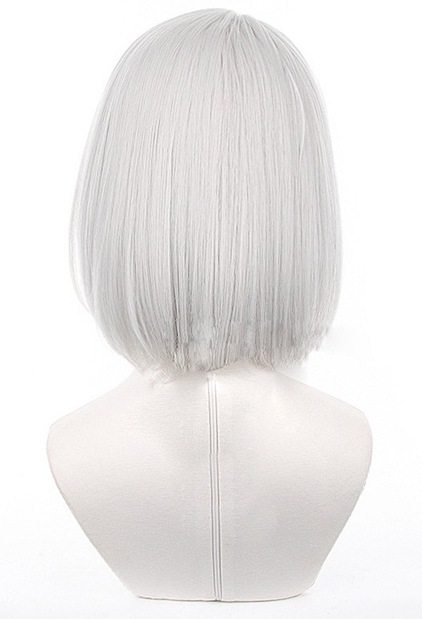 Zenless Zone Zero Perruque de Cosplay Anby Demara Wig Blanche Argentée