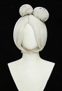 The Legend Of Zelda: Tears Of The Kingdom Purah Cosplay Wig White Short Wig with Bun