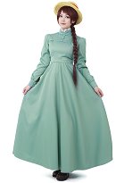 Howl's Moving Castle Costume de Cosplay Sophie Hatter Robe Verte Howl's Moving Castle Costume de Cosplay Sophie Hatter Robe Verte