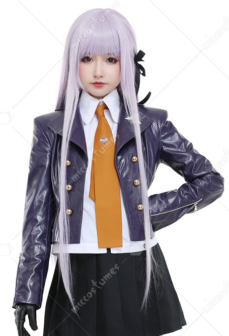 Dangan Ronpa Kirigiri Kiyouko Cosplay Perücken