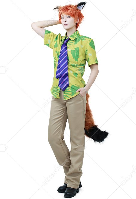 Costume de Cosplay de Renard Nick Wilde Inspiré par Zootopia