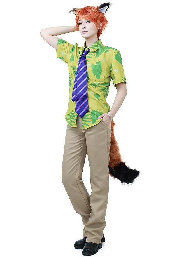 Fox Nick Wilde Cosplay Costume Inspired From Zootopia Fox Nick Wilde Cosplay Costume Inspired From Zootopia